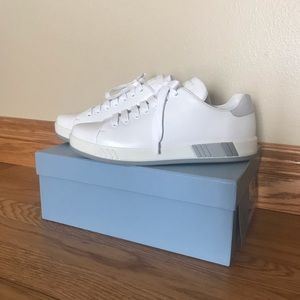 New Prada White Leather Sneakers